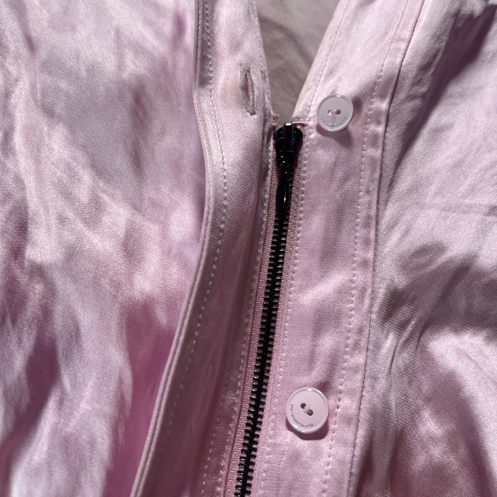 Alexander Wang Light Pink Satin shirt dress - Picture 5 of 9